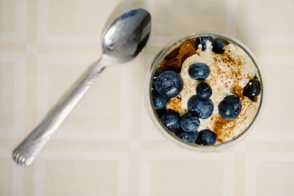 Blueberry Tiramisu with Blueberries